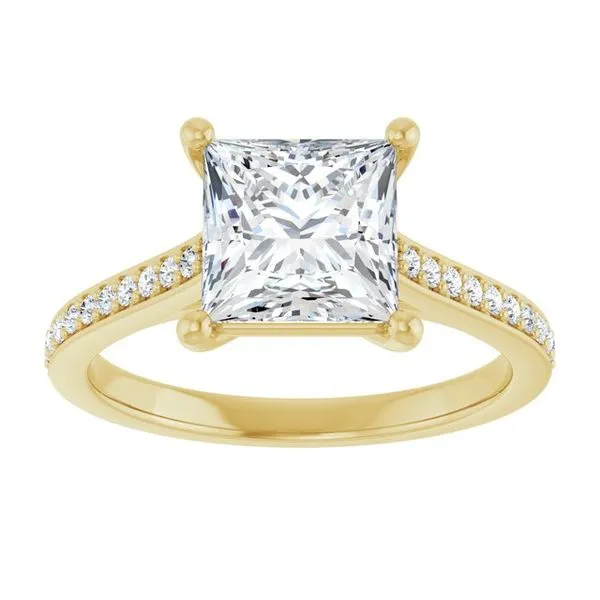 Claw-Prong Engagement Ring Image 3 Northwood Jewelers Northwood, OH