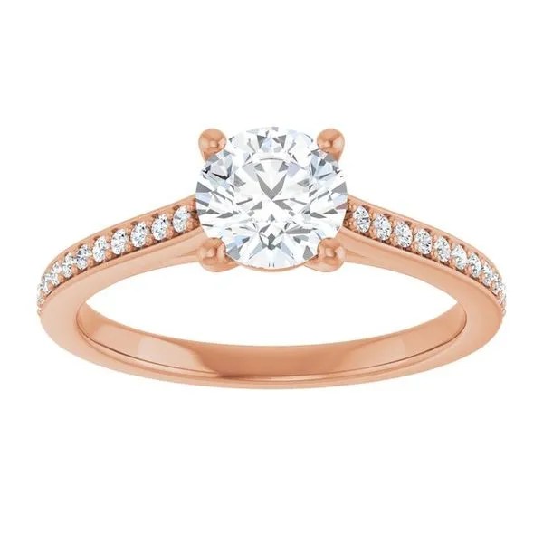 Claw-Prong Engagement Ring Image 3 Northwood Jewelers Northwood, OH