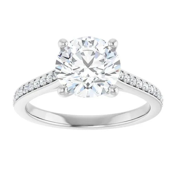 Claw-Prong Engagement Ring Image 3 Northwood Jewelers Northwood, OH