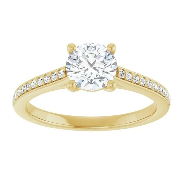 Claw-Prong Engagement Ring Image 3 JF Jones Jewelers Rochester, NY