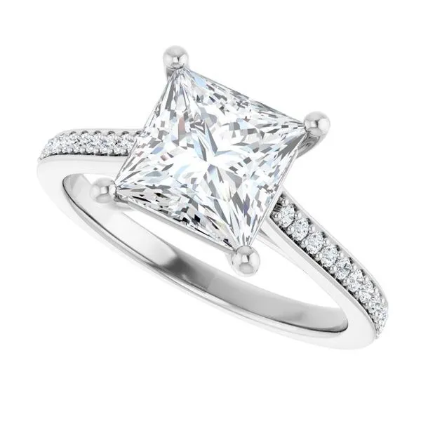 Claw-Prong Engagement Ring Image 5 Hudson Valley Goldsmith New Paltz, NY