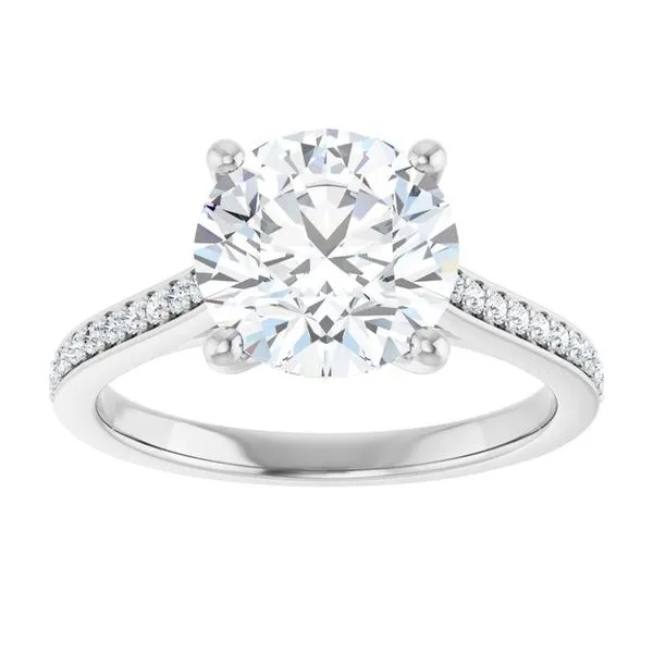Claw-Prong Engagement Ring Image 3 JF Jones Jewelers Rochester, NY