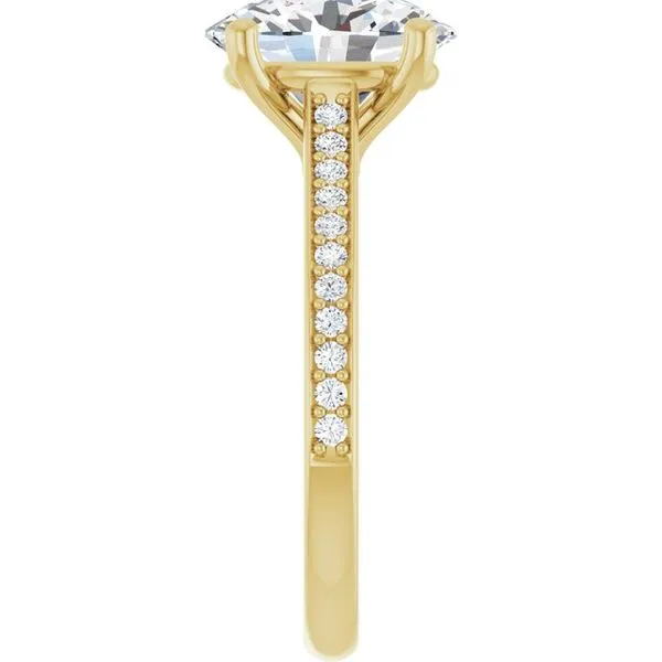 Claw-Prong Engagement Ring Image 4 Northwood Jewelers Northwood, OH