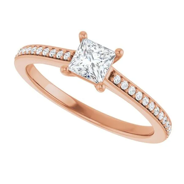 Claw-Prong Engagement Ring Image 5 Hudson Valley Goldsmith New Paltz, NY