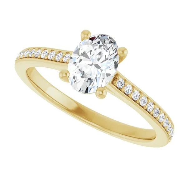 Claw-Prong Engagement Ring Image 5 Hudson Valley Goldsmith New Paltz, NY