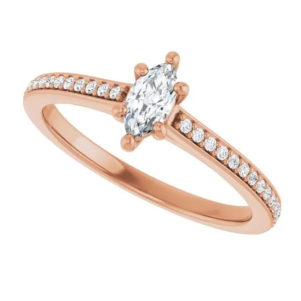 Claw-Prong Engagement Ring Image 5 Northwood Jewelers Northwood, OH