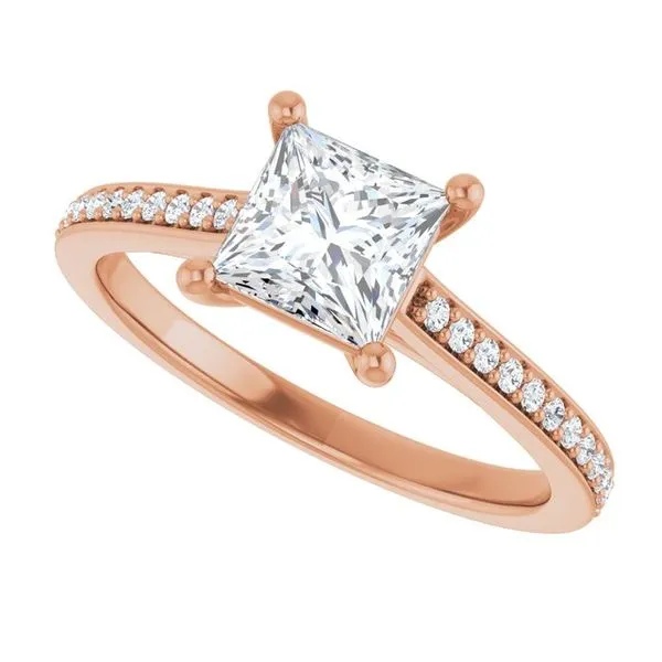 Claw-Prong Engagement Ring Image 5 Hudson Valley Goldsmith New Paltz, NY