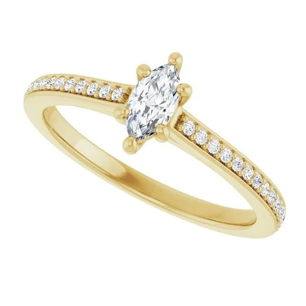 Claw-Prong Engagement Ring Image 5 Northwood Jewelers Northwood, OH