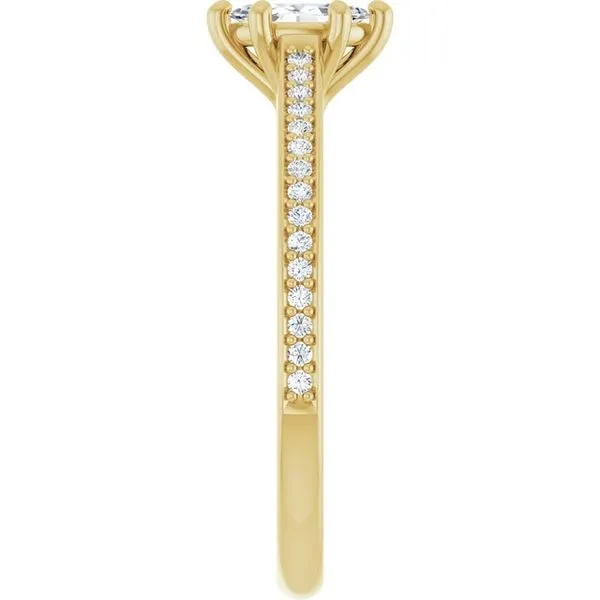 Claw-Prong Engagement Ring Image 4 Hudson Valley Goldsmith New Paltz, NY