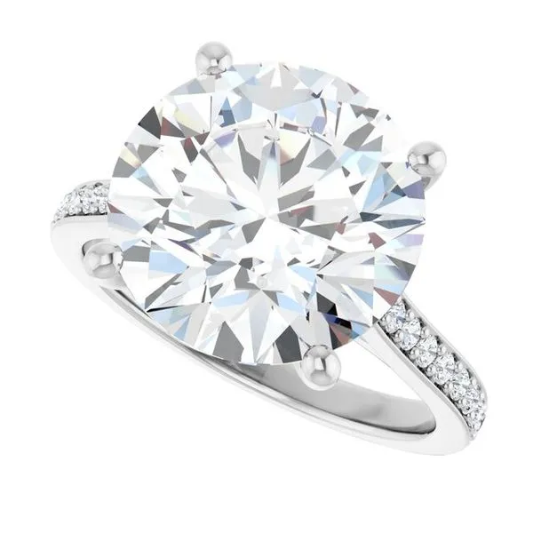 Claw-Prong Engagement Ring Image 5 Hudson Valley Goldsmith New Paltz, NY