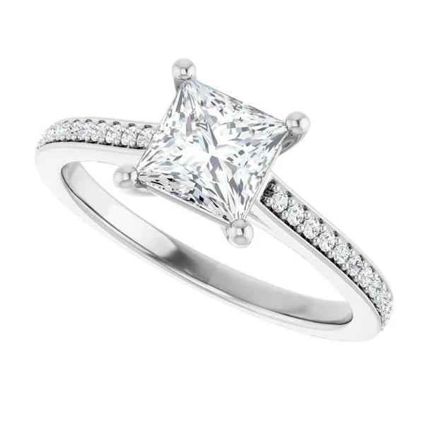 Claw-Prong Engagement Ring Image 5 Hudson Valley Goldsmith New Paltz, NY