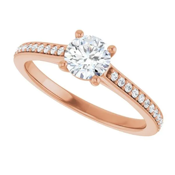 Claw-Prong Engagement Ring Image 5 Hudson Valley Goldsmith New Paltz, NY