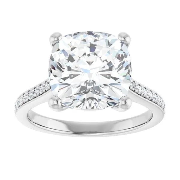 Claw-Prong Engagement Ring Image 3 Northwood Jewelers Northwood, OH