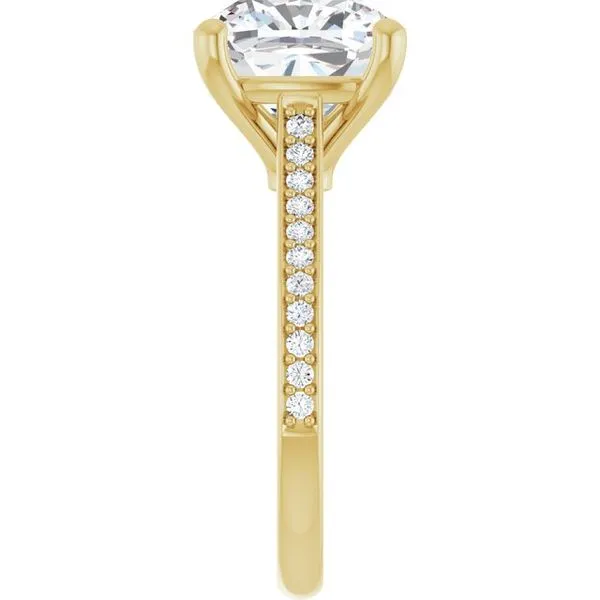 Claw-Prong Engagement Ring Image 4 Hudson Valley Goldsmith New Paltz, NY