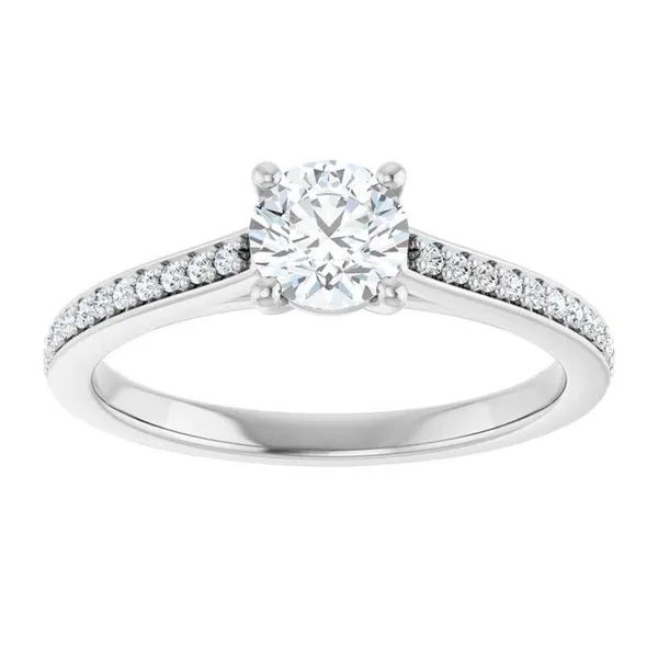 Claw-Prong Engagement Ring Image 3 Hudson Valley Goldsmith New Paltz, NY