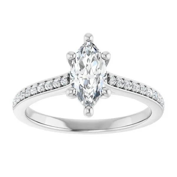 Claw-Prong Engagement Ring Image 3 JF Jones Jewelers Rochester, NY