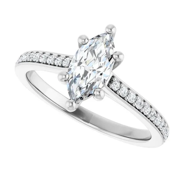 Claw-Prong Engagement Ring Image 5 Hudson Valley Goldsmith New Paltz, NY