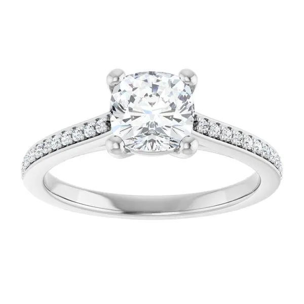 Claw-Prong Engagement Ring Image 3 Northwood Jewelers Northwood, OH
