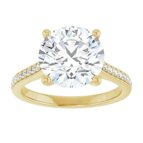 Claw-Prong Engagement Ring Image 3 Hudson Valley Goldsmith New Paltz, NY