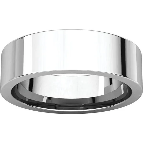 Comfort-Fit Flat Band Image 3 Studio D Jewelers Woodstock, IL
