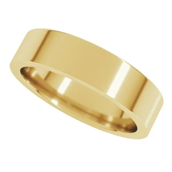 Comfort-Fit Flat Band Image 5 Morin Jewelers Southbridge, MA