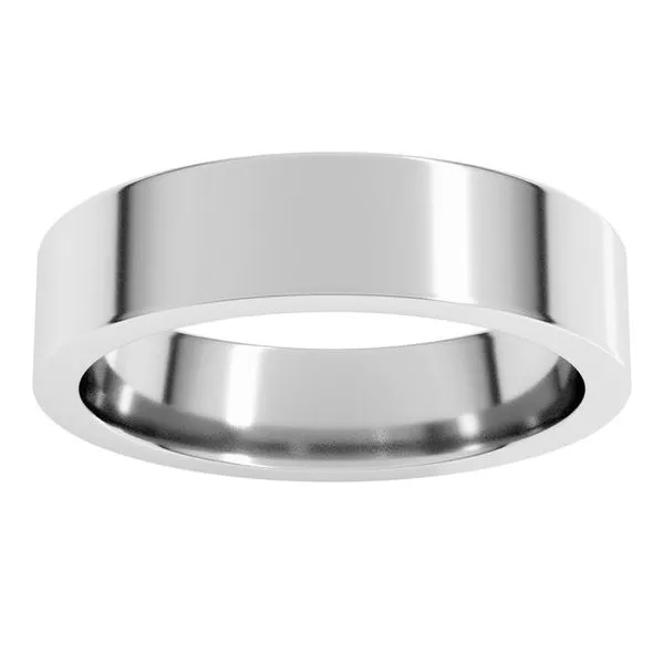 Comfort-Fit Flat Band Image 3 Studio D Jewelers Woodstock, IL