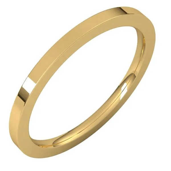 Comfort-Fit Flat Band Allain's Jewelry New Iberia, LA