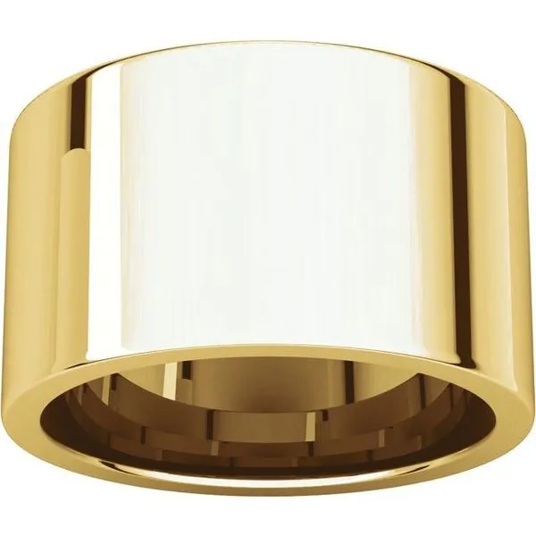 Comfort-Fit Flat Band Image 4 Allain's Jewelry New Iberia, LA