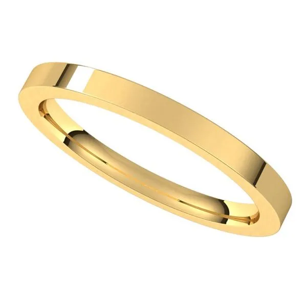 Comfort-Fit Flat Band Image 5 L & L jewelers Scarborough, ME