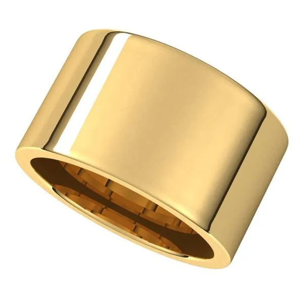 Comfort-Fit Flat Band Image 5 Studio D Jewelers Woodstock, IL