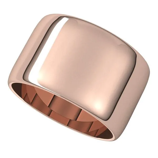 Lightweight Half Round Band Image 5 Studio D Jewelers Woodstock, IL