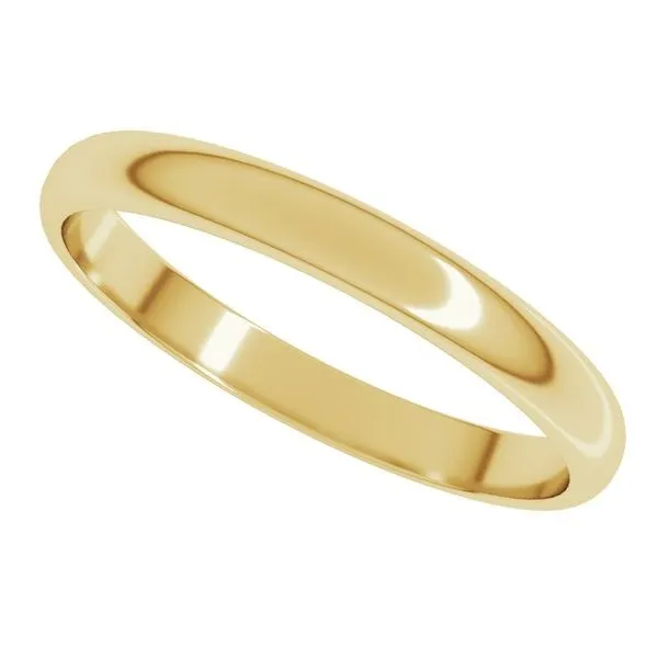 Lightweight Half Round Band Image 5 Allain's Jewelry New Iberia, LA