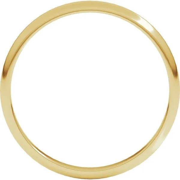 Lightweight Half Round Band Image 2 L & L jewelers Scarborough, ME