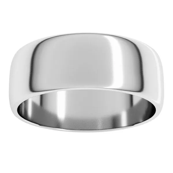 Lightweight Half Round Band Image 3 Allain's Jewelry New Iberia, LA