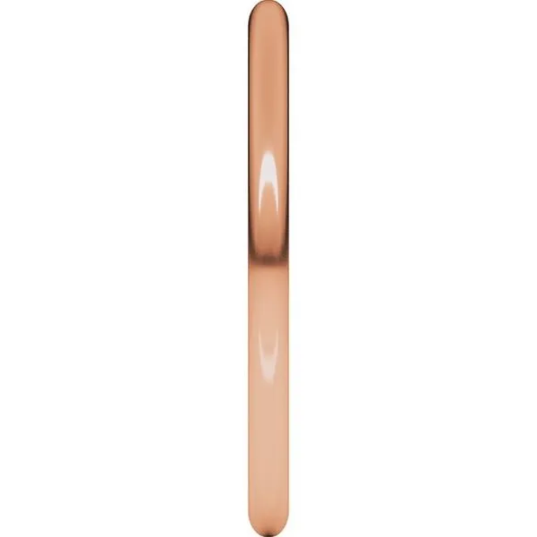 Lightweight Half Round Band Image 4 Allain's Jewelry New Iberia, LA