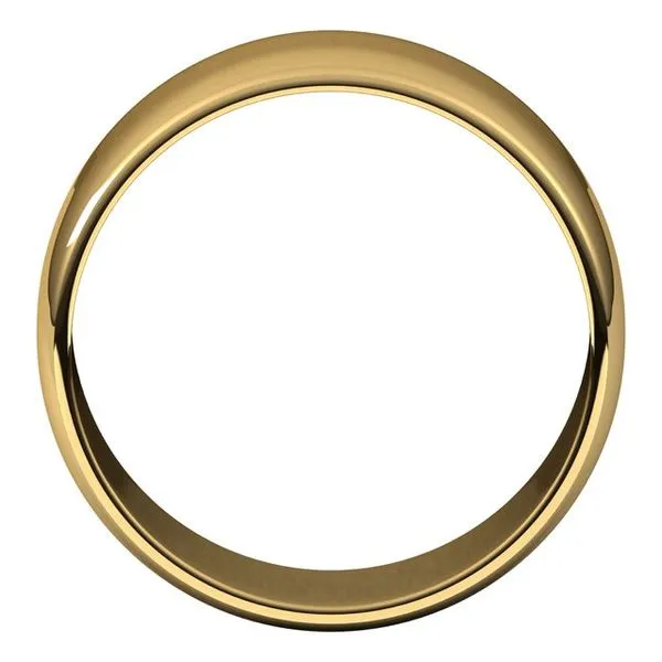 Lightweight Half Round Band Image 2 Studio D Jewelers Woodstock, IL