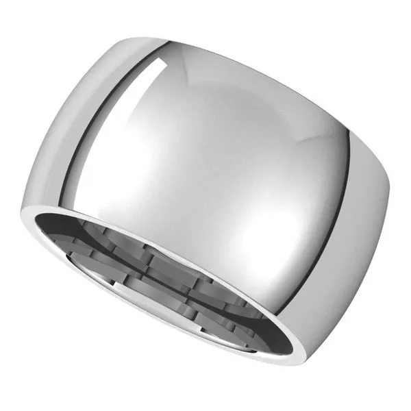 Comfort-Fit Half Round Band Image 5 Diamonds By Dawn Riverdale, NJ