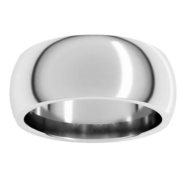 Comfort-Fit Half Round Band Image 3 Allain's Jewelry New Iberia, LA