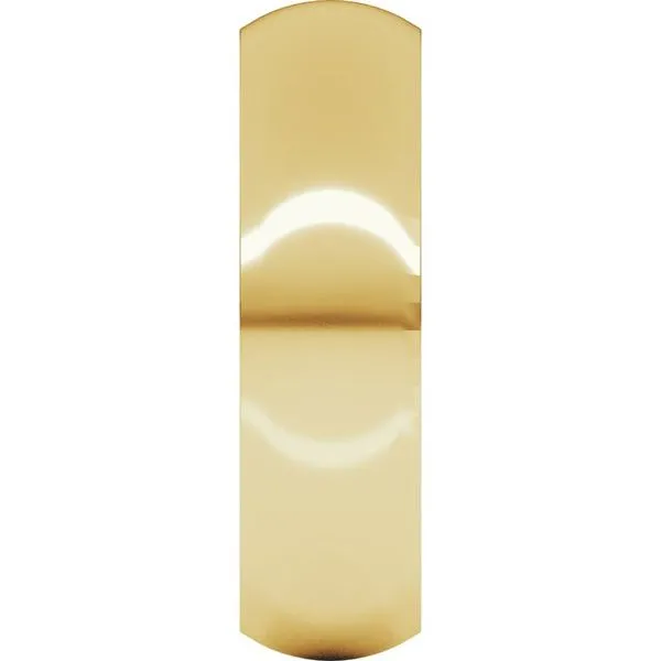Comfort-Fit Half Round Band Image 4 Allain's Jewelry New Iberia, LA