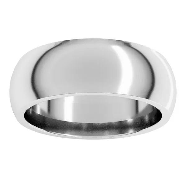 Comfort-Fit Half Round Band Image 3 Allain's Jewelry New Iberia, LA