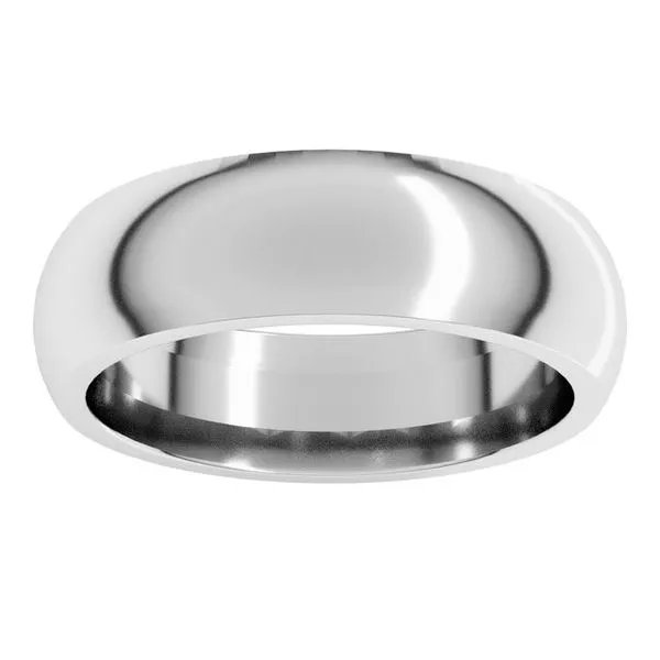 Comfort-Fit Half Round Band Image 3 L & L jewelers Scarborough, ME