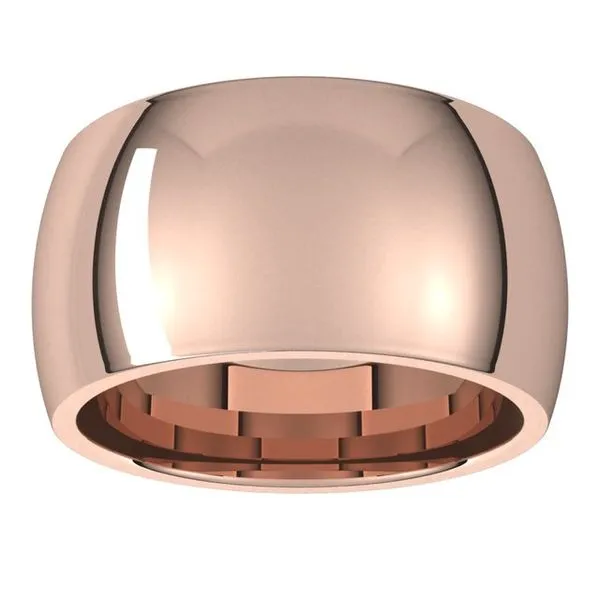 Comfort-Fit Half Round Band Image 3 L & L jewelers Scarborough, ME