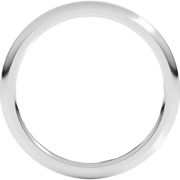 Comfort-Fit Half Round Band Image 2 Allain's Jewelry New Iberia, LA