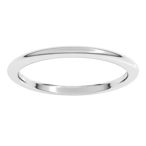 Comfort-Fit Half Round Band Image 3 Allain's Jewelry New Iberia, LA