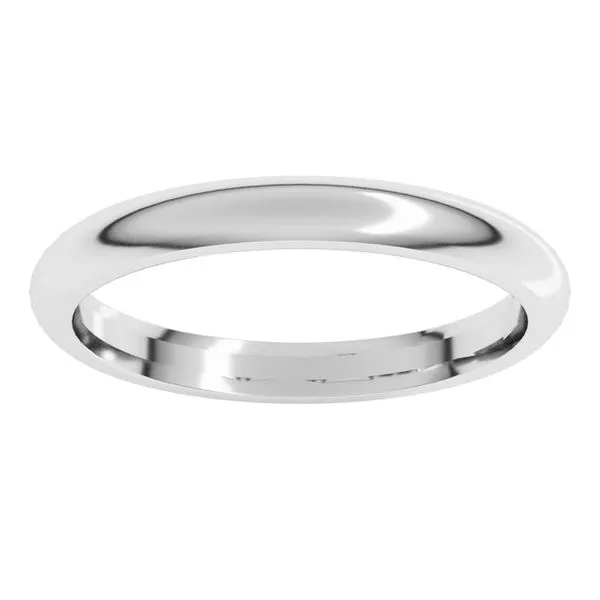 Comfort-Fit Half Round Band Image 3 Studio D Jewelers Woodstock, IL