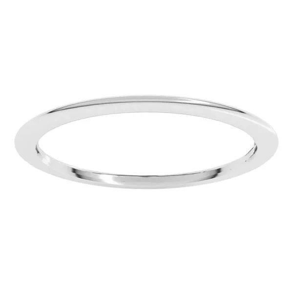 Comfort-Fit Half Round Band Image 3 L & L jewelers Scarborough, ME