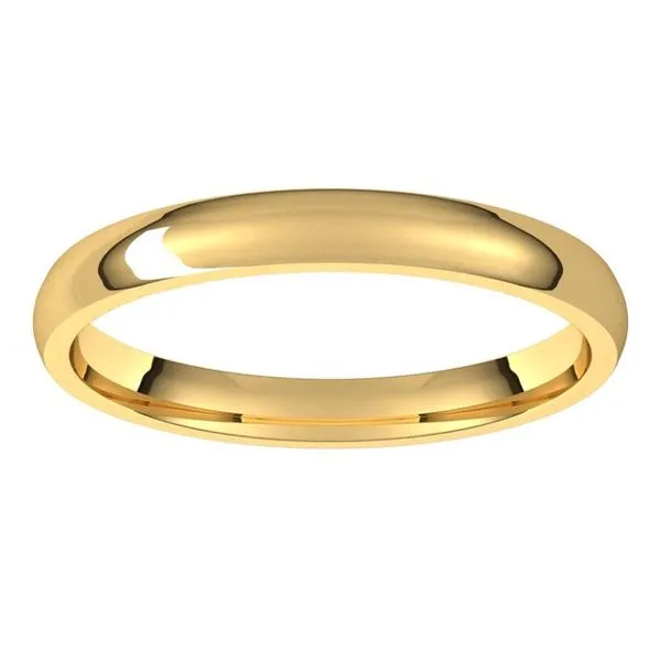 Lightweight Comfort-Fit Half Round Band Image 3 Morin Jewelers Southbridge, MA