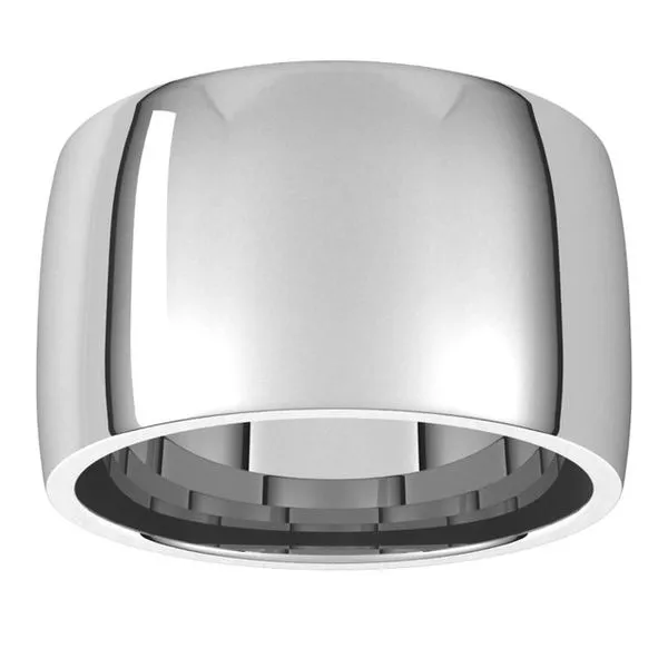 Lightweight Comfort-Fit Half Round Band Image 3 Diamonds By Dawn Riverdale, NJ