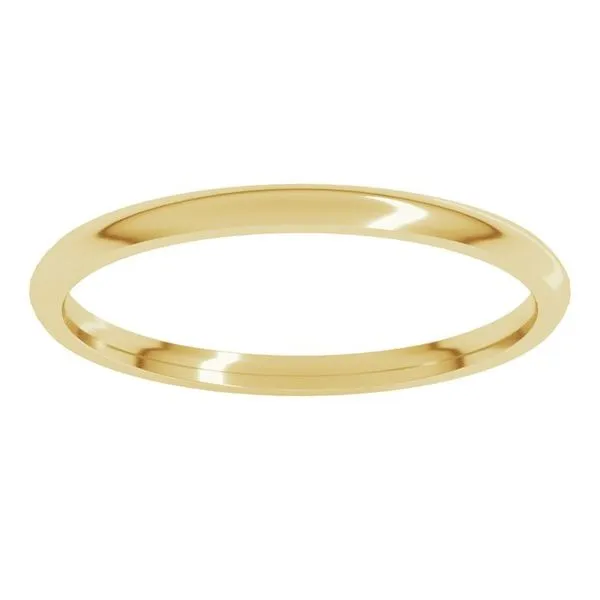 Lightweight Comfort-Fit Half Round Band Image 3 Cherry Street Jewelers Tulsa, OK