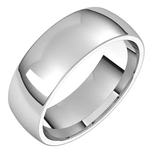Lightweight Comfort-Fit Half Round Band Studio D Jewelers Woodstock, IL
